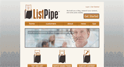 Desktop Screenshot of listpipe.com
